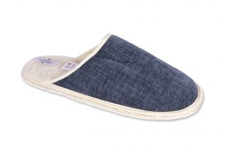 Chaussons mules meilleur papa bleu homme