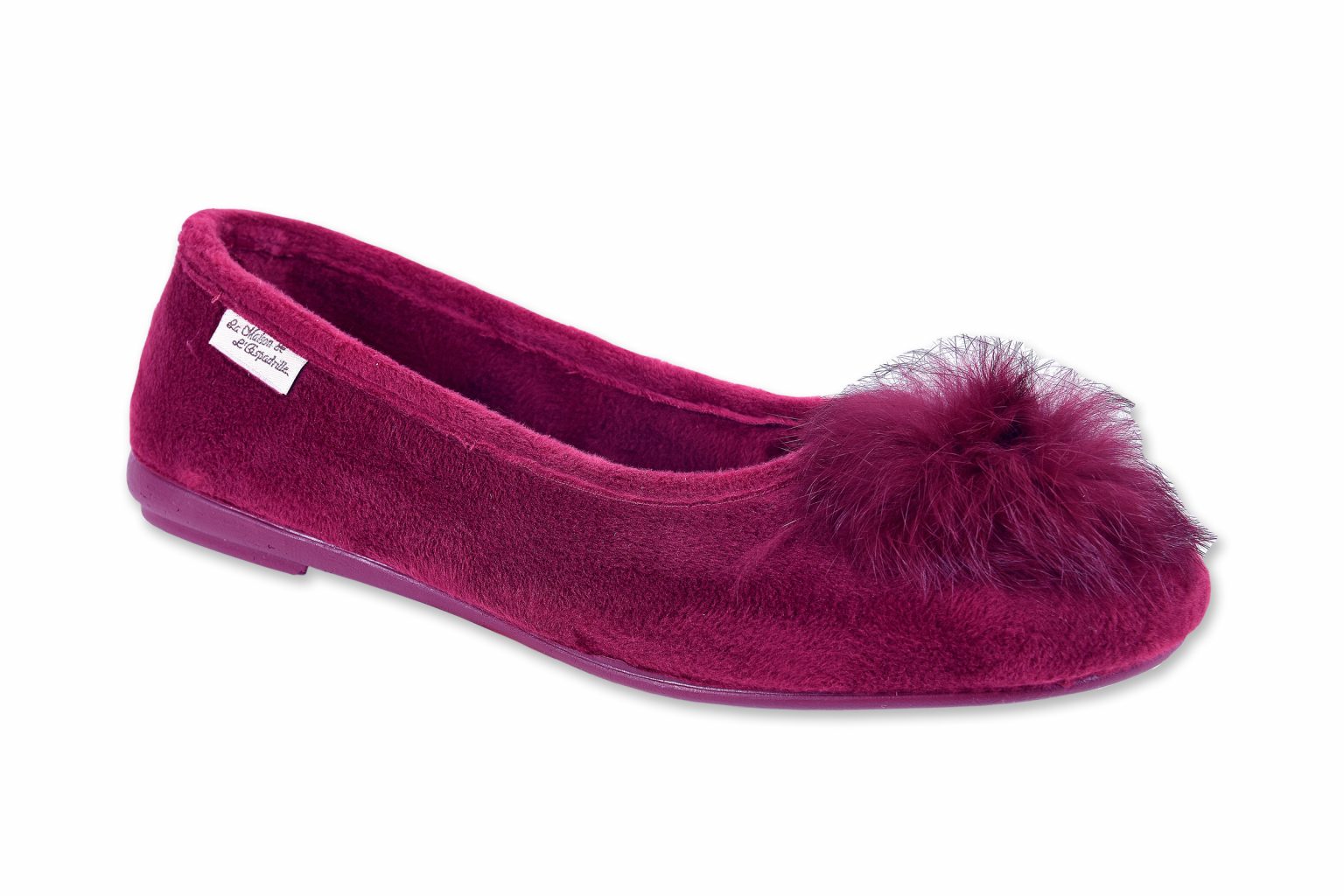 Ballerines En Tissu Marron Foncé Taille 41/42 - Occasion Bon état, Pointes Rondes